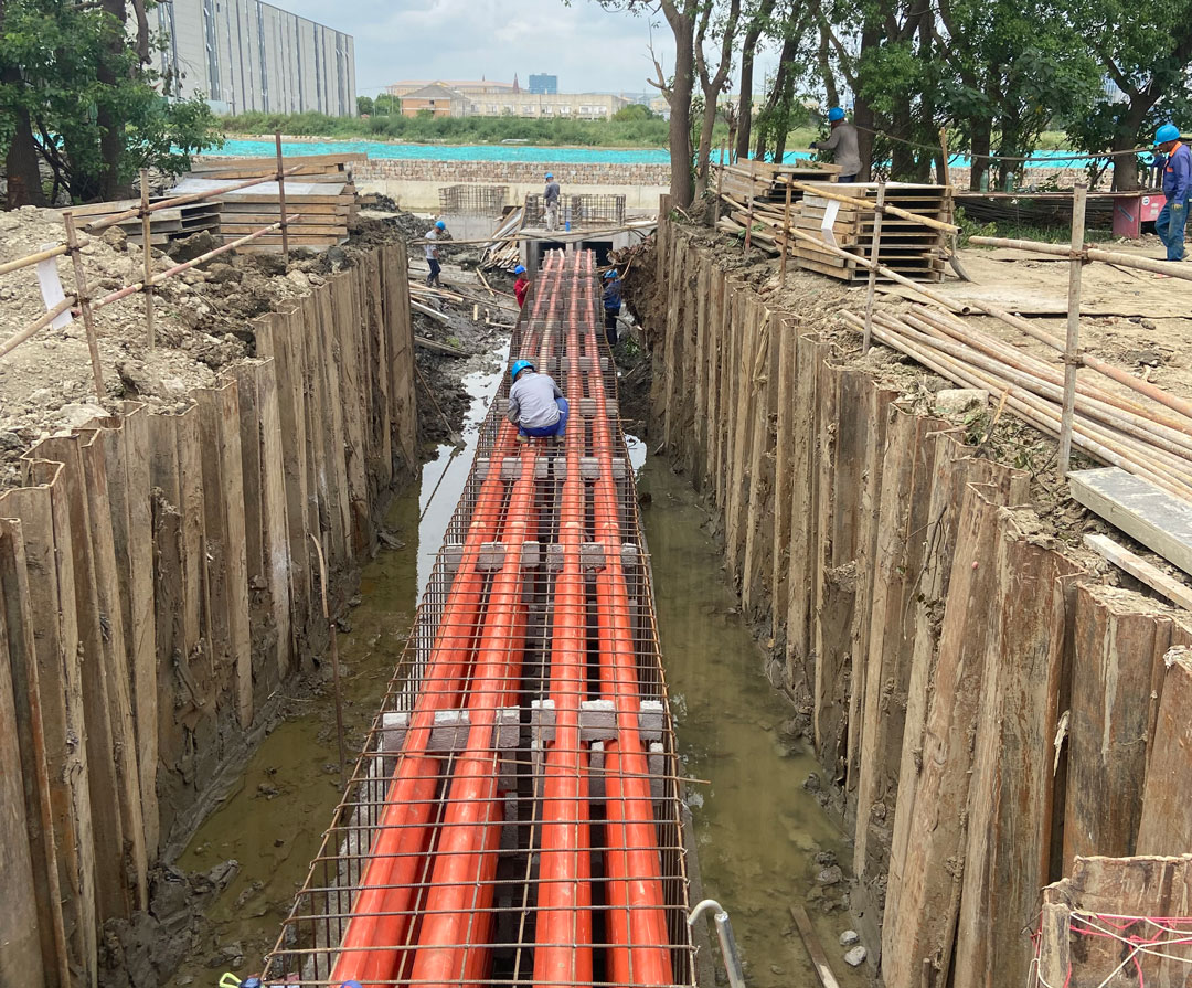京隆科技110KV電纜土建工程